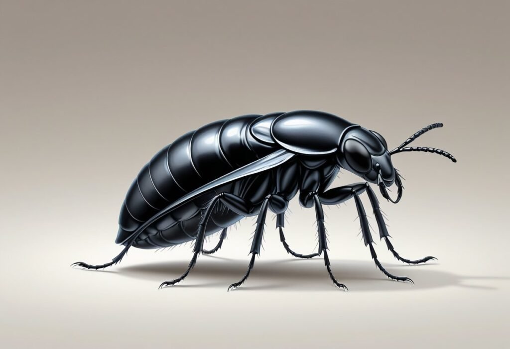 Bichinho preto que parece pulga